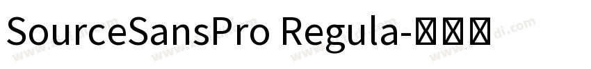 SourceSansPro Regula字体转换